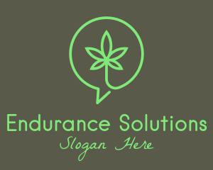 Cannabis Leaf Marijuana logo design