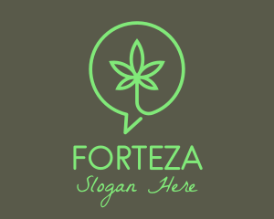 Cannabis Leaf Marijuana logo design