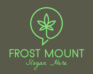 Cannabis Leaf Marijuana logo design