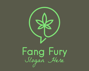 Cannabis Leaf Marijuana logo design