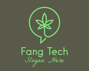 Cannabis Leaf Marijuana logo design