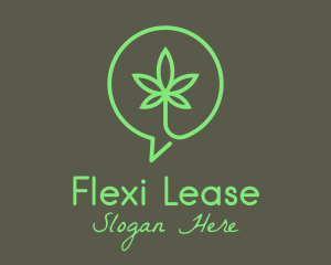 Cannabis Leaf Marijuana logo design