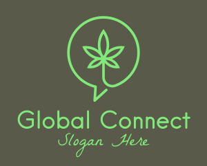 Cannabis Leaf Marijuana logo design