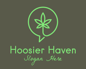 Cannabis Leaf Marijuana logo design