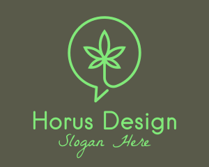 Cannabis Leaf Marijuana logo design