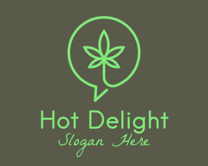 Cannabis Leaf Marijuana logo design