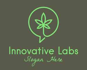 Cannabis Leaf Marijuana logo design