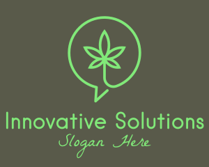 Cannabis Leaf Marijuana logo design