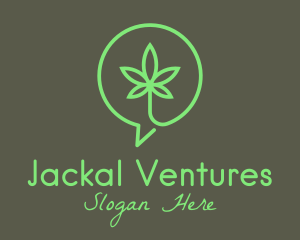 Cannabis Leaf Marijuana logo design