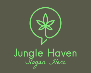 Cannabis Leaf Marijuana logo design