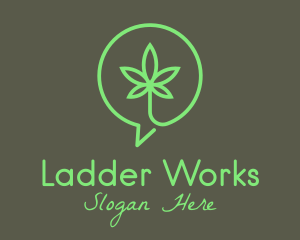 Cannabis Leaf Marijuana logo design