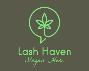 Cannabis Leaf Marijuana logo design