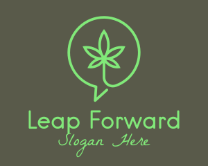 Cannabis Leaf Marijuana logo design