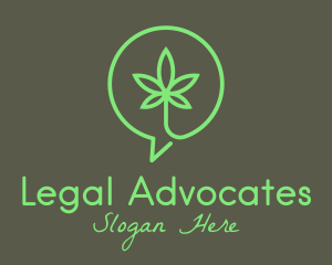 Cannabis Leaf Marijuana logo design