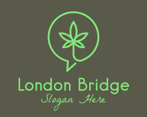 Cannabis Leaf Marijuana logo design