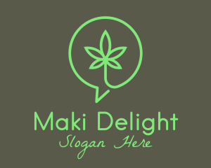 Cannabis Leaf Marijuana logo design