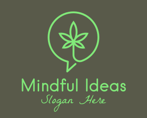 Cannabis Leaf Marijuana logo design