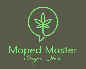 Cannabis Leaf Marijuana logo design