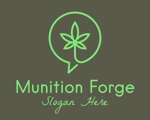 Cannabis Leaf Marijuana logo design