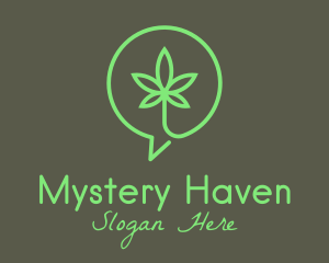 Cannabis Leaf Marijuana logo design