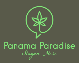 Cannabis Leaf Marijuana logo design