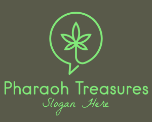 Cannabis Leaf Marijuana logo design