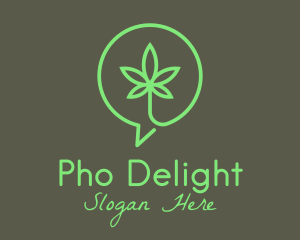 Cannabis Leaf Marijuana logo design