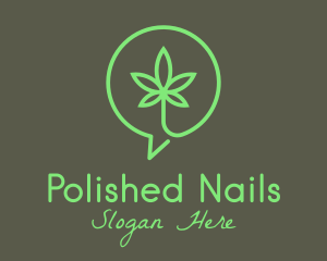 Cannabis Leaf Marijuana logo design