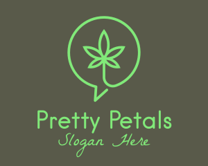 Cannabis Leaf Marijuana logo design