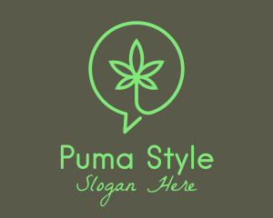 Cannabis Leaf Marijuana logo design