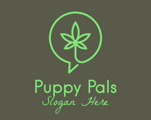 Cannabis Leaf Marijuana logo design