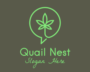 Cannabis Leaf Marijuana logo design