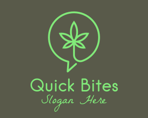 Cannabis Leaf Marijuana logo design