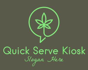 Cannabis Leaf Marijuana logo design