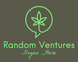 Cannabis Leaf Marijuana logo design