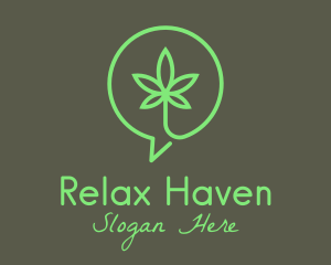 Cannabis Leaf Marijuana logo design