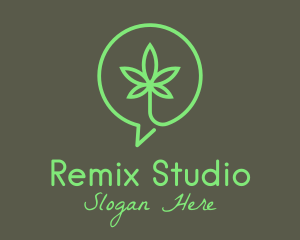 Cannabis Leaf Marijuana logo design