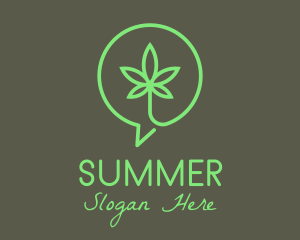 Cannabis Leaf Marijuana logo design