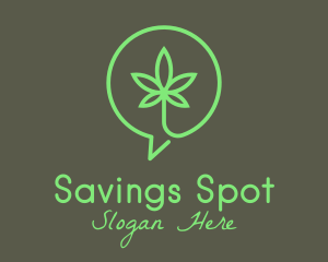 Cannabis Leaf Marijuana logo design