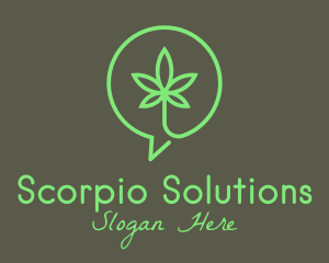 Cannabis Leaf Marijuana logo design