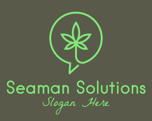 Cannabis Leaf Marijuana logo design