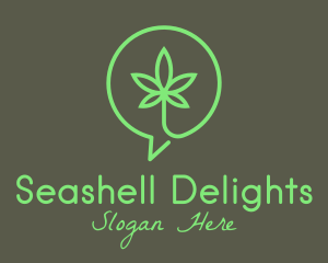 Cannabis Leaf Marijuana logo design