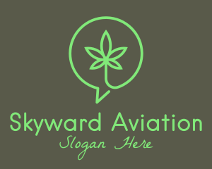 Cannabis Leaf Marijuana logo design