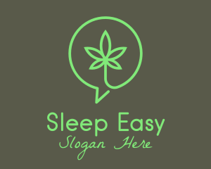 Cannabis Leaf Marijuana logo design