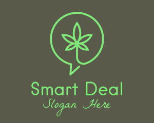 Cannabis Leaf Marijuana logo design