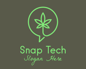 Cannabis Leaf Marijuana logo design