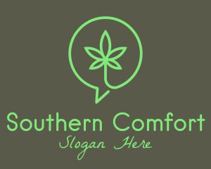 Cannabis Leaf Marijuana logo design