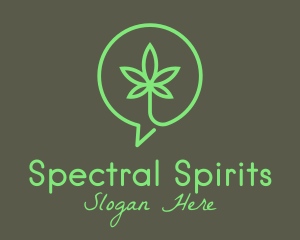 Cannabis Leaf Marijuana logo design