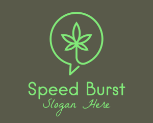 Cannabis Leaf Marijuana logo design