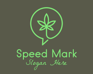 Cannabis Leaf Marijuana logo design